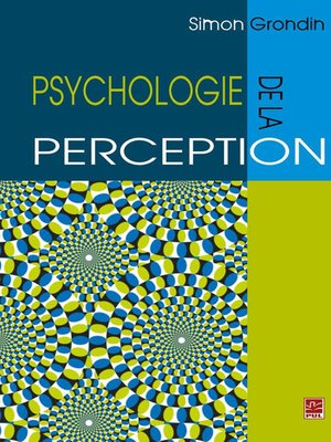 cover image of Psychologie de la perception